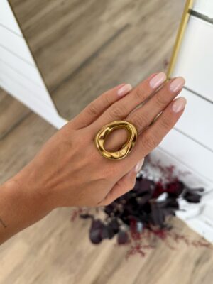 Anillo Círculo Dorado