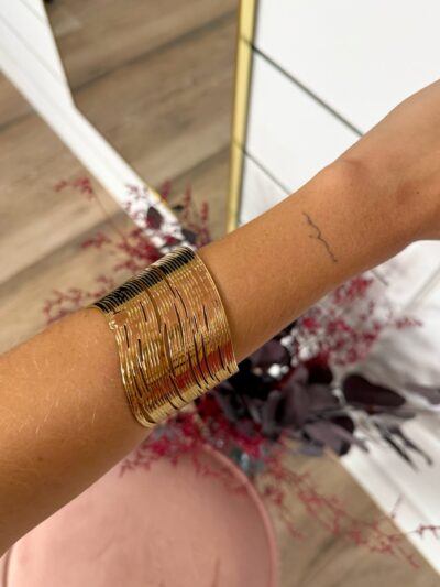 Brazalete Dorado Wave