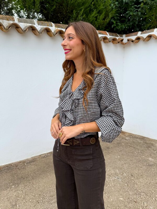 Blusa Volantes Marrón - Imagen 6
