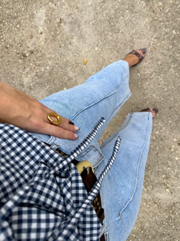 Pantalón Vaquero Lavado Wide Leg - Imagen 4