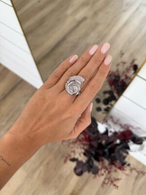 Anillo Caracola Plateado
