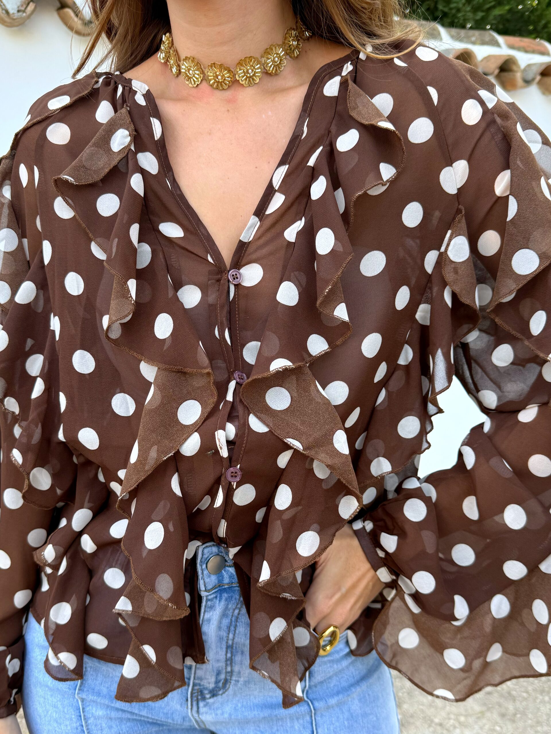 Blusa Macarena Marrón - Imagen 2