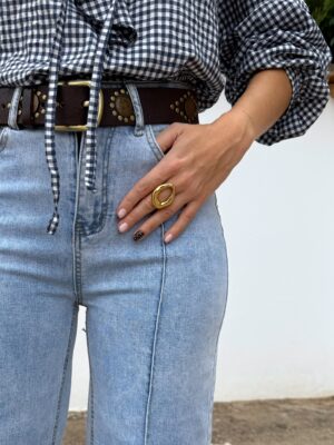Pantalón Vaquero Lavado Wide Leg - XS