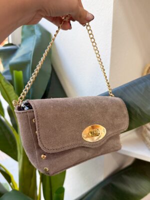 Bolso Antelina Mini Taupe