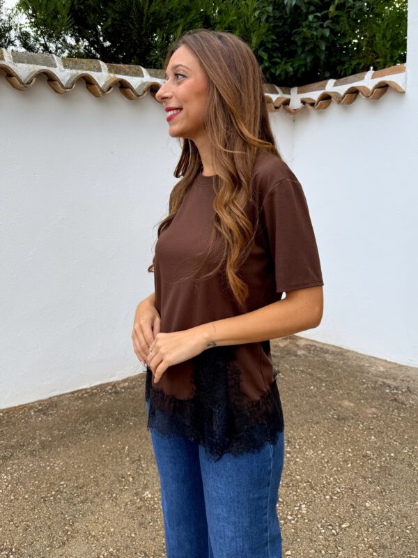 Camiseta Encaje Choco - Imagen 4