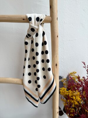 Pañuelo Lunares Blanco