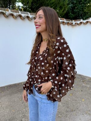 Blusa Macarena Marrón