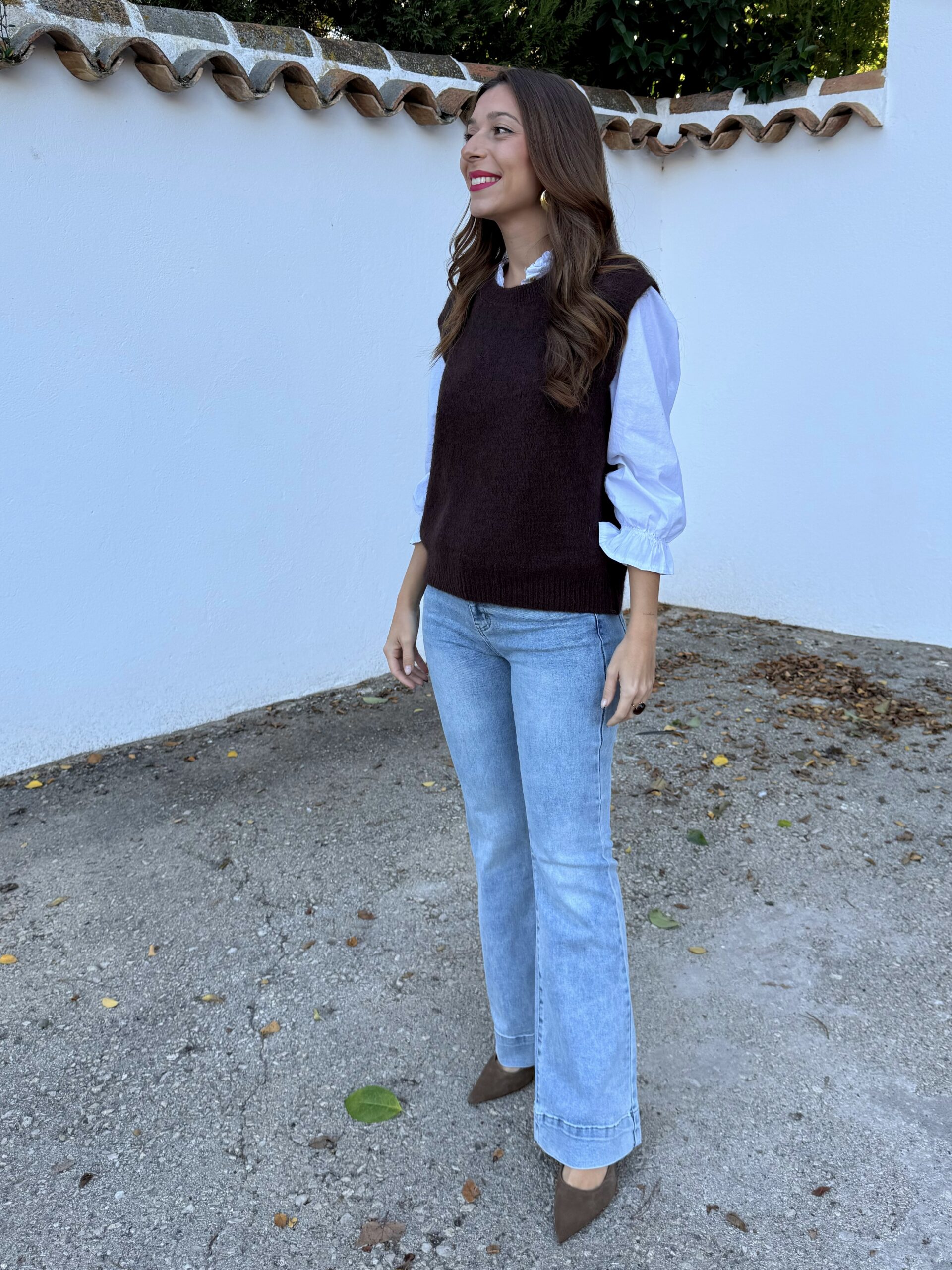 Chaleco Punto Marrón - Imagen 5