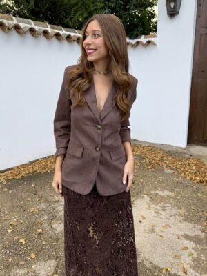 Americana Antelina Fibi Marrón - M