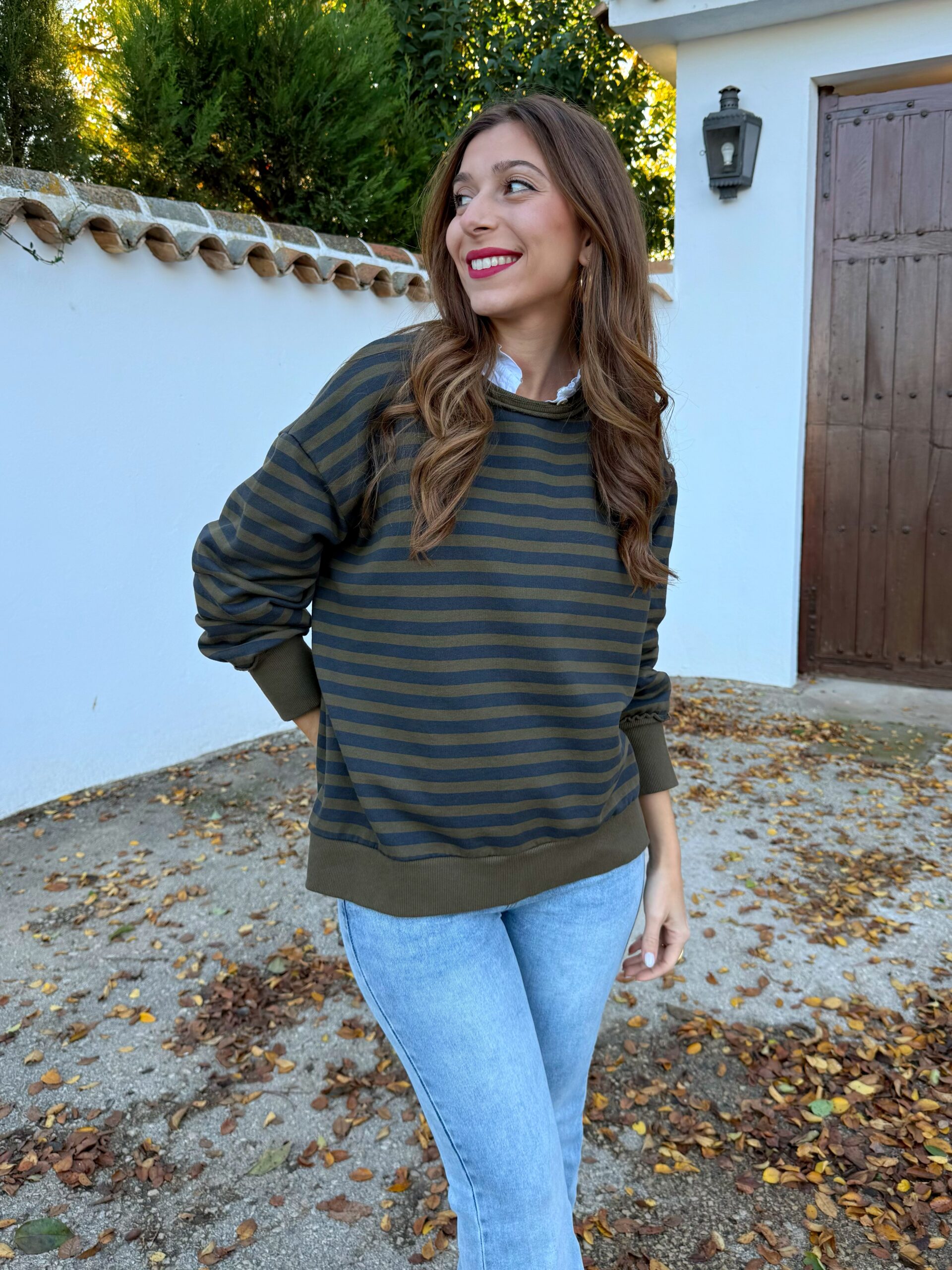 Sudadera Rayas Verde - Imagen 5