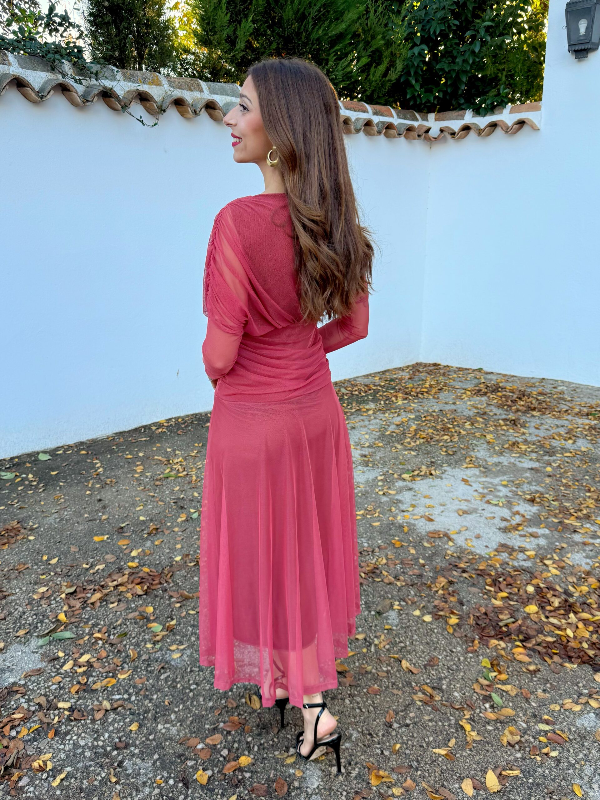 Vestido Tul Fabiola Coral - Imagen 6