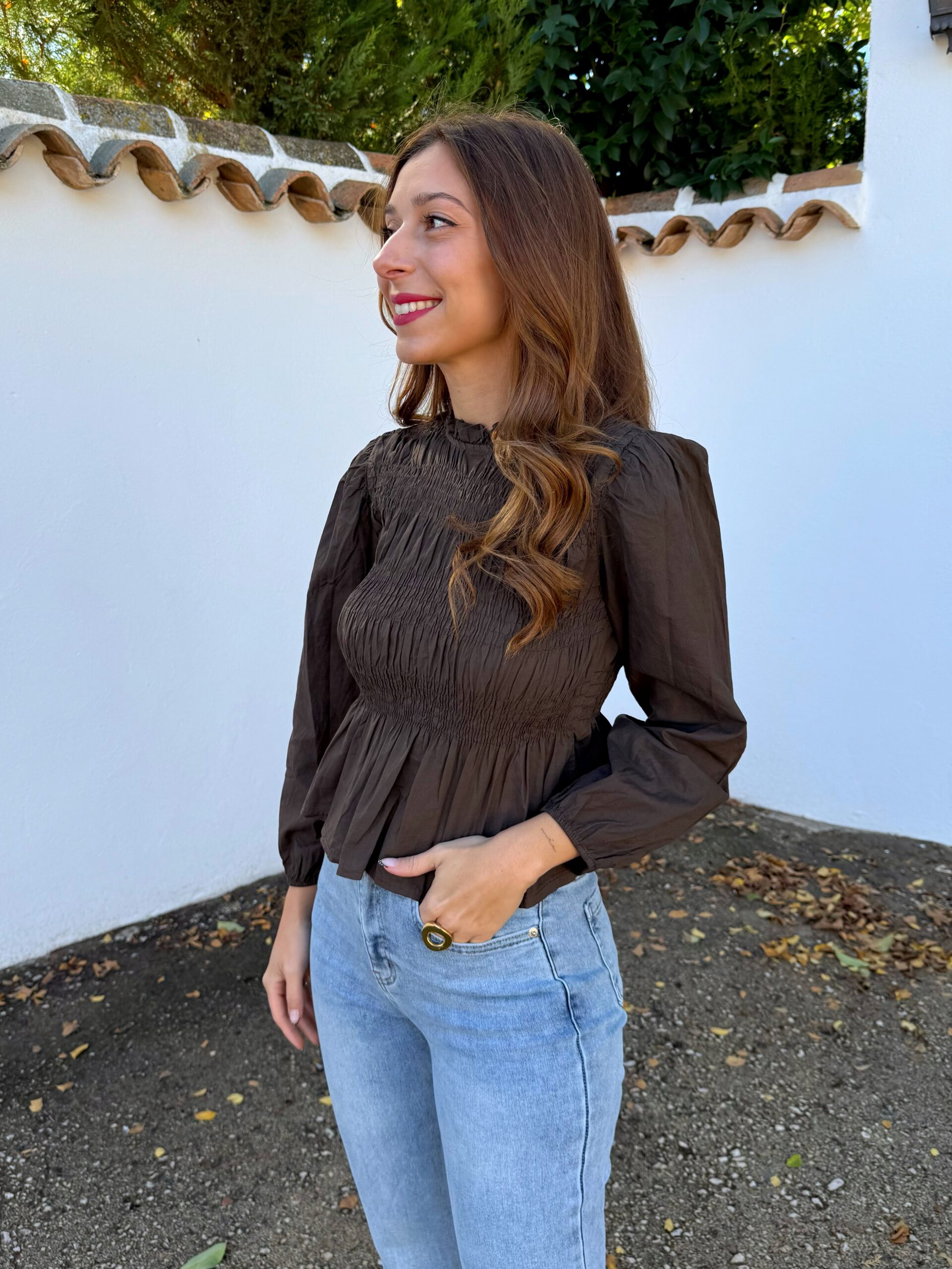 Blusa Daniela Marrón - Imagen 5