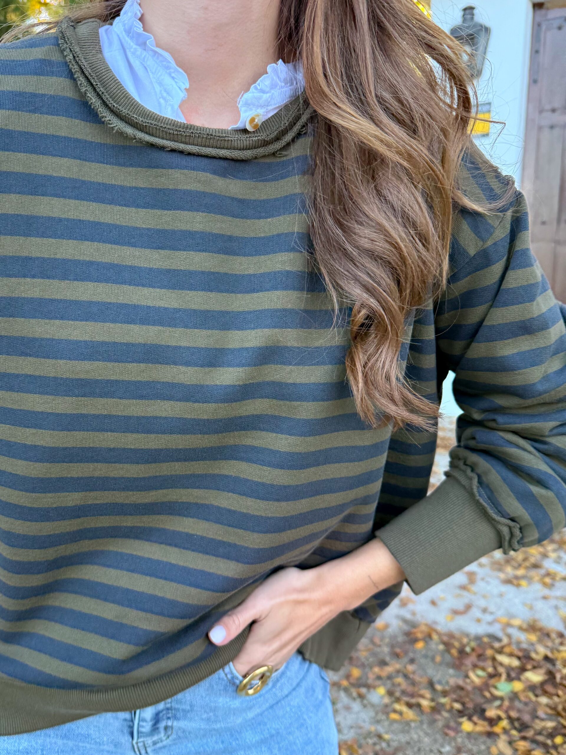 Sudadera Rayas Verde - Imagen 2