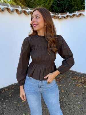 Blusa Daniela Marrón
