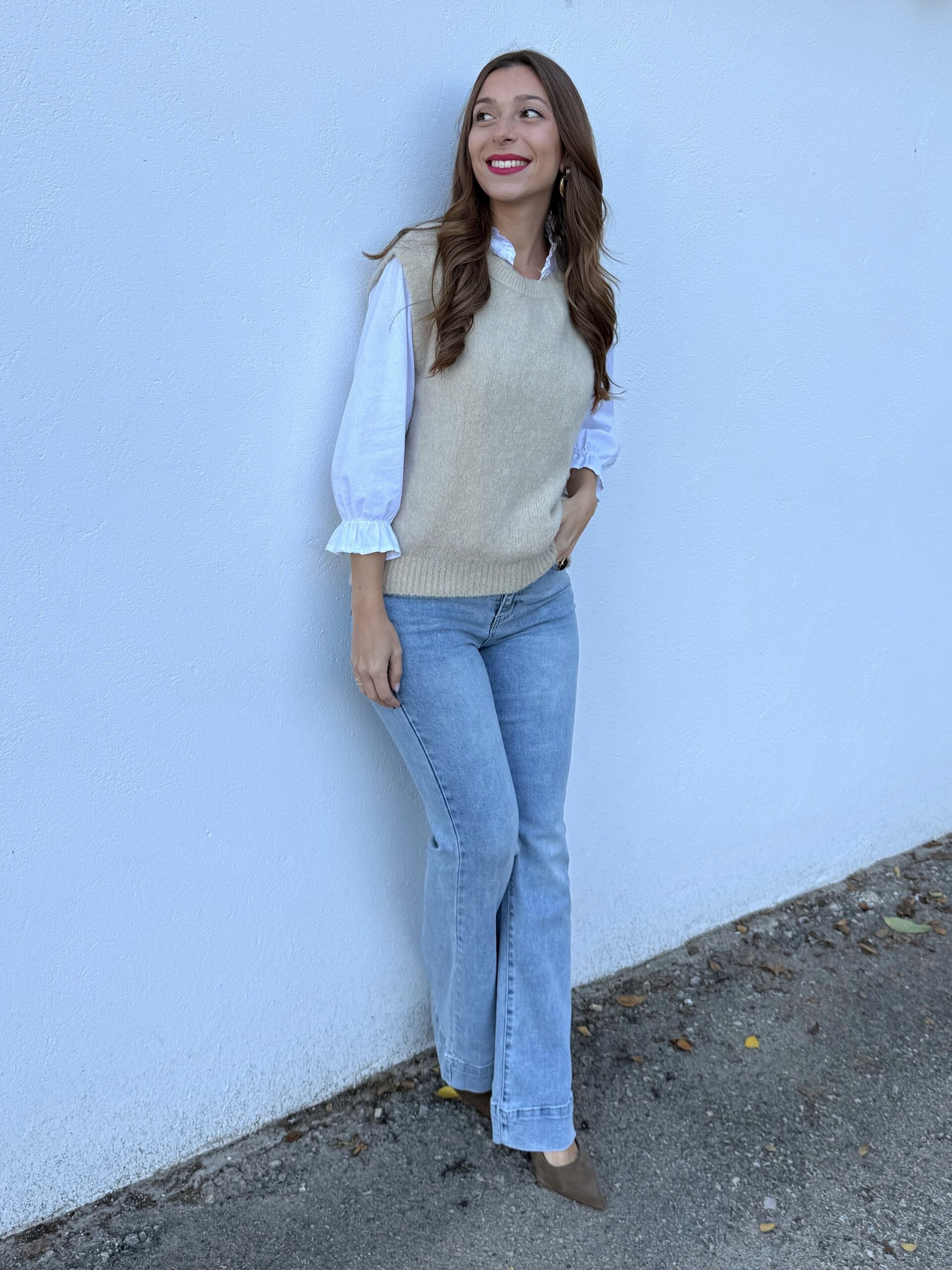 Chaleco Punto Beige - Imagen 3