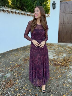 Vestido Tul Luana Morado