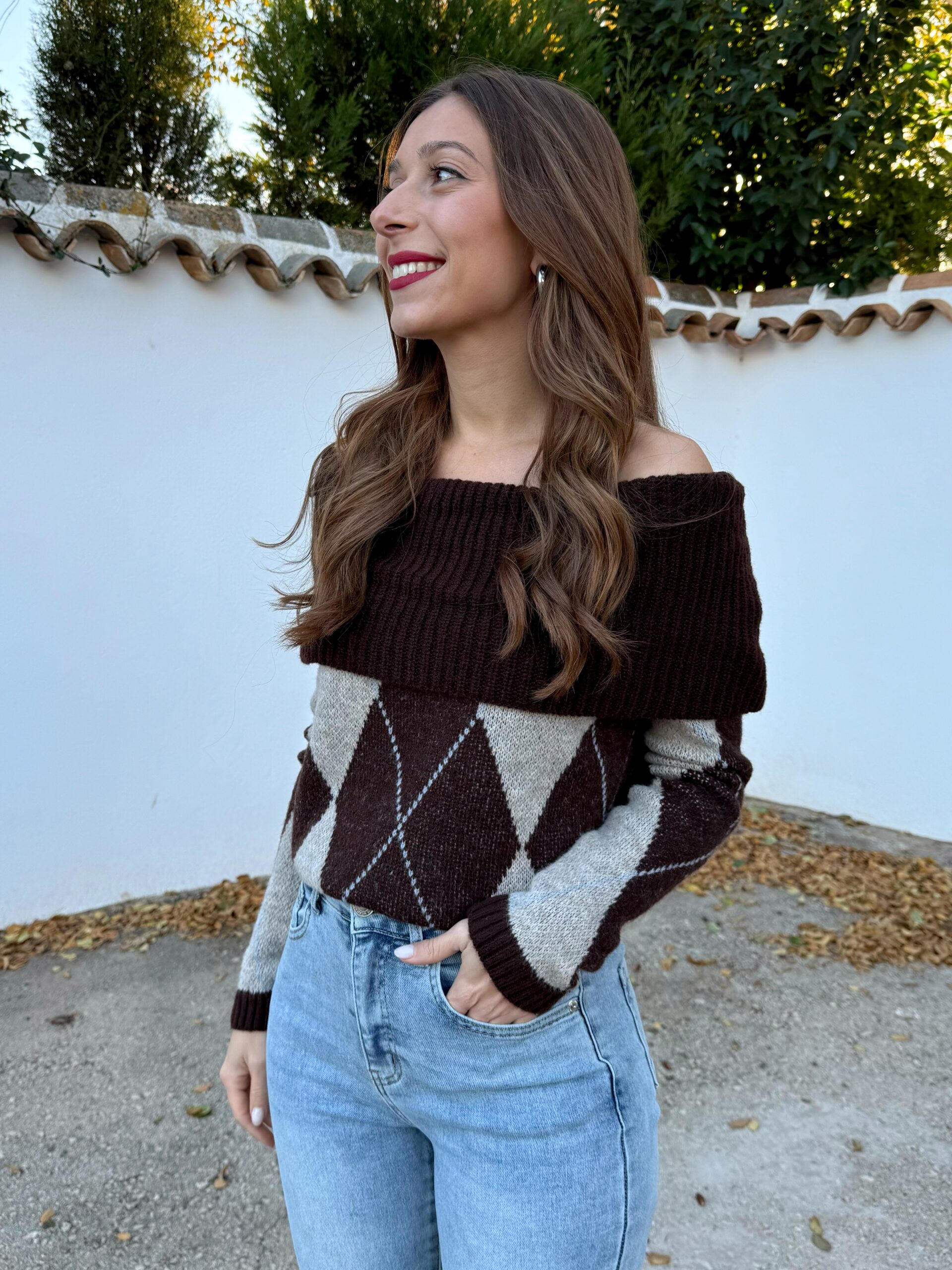 Jersey Rombos Chocolate - Imagen 4