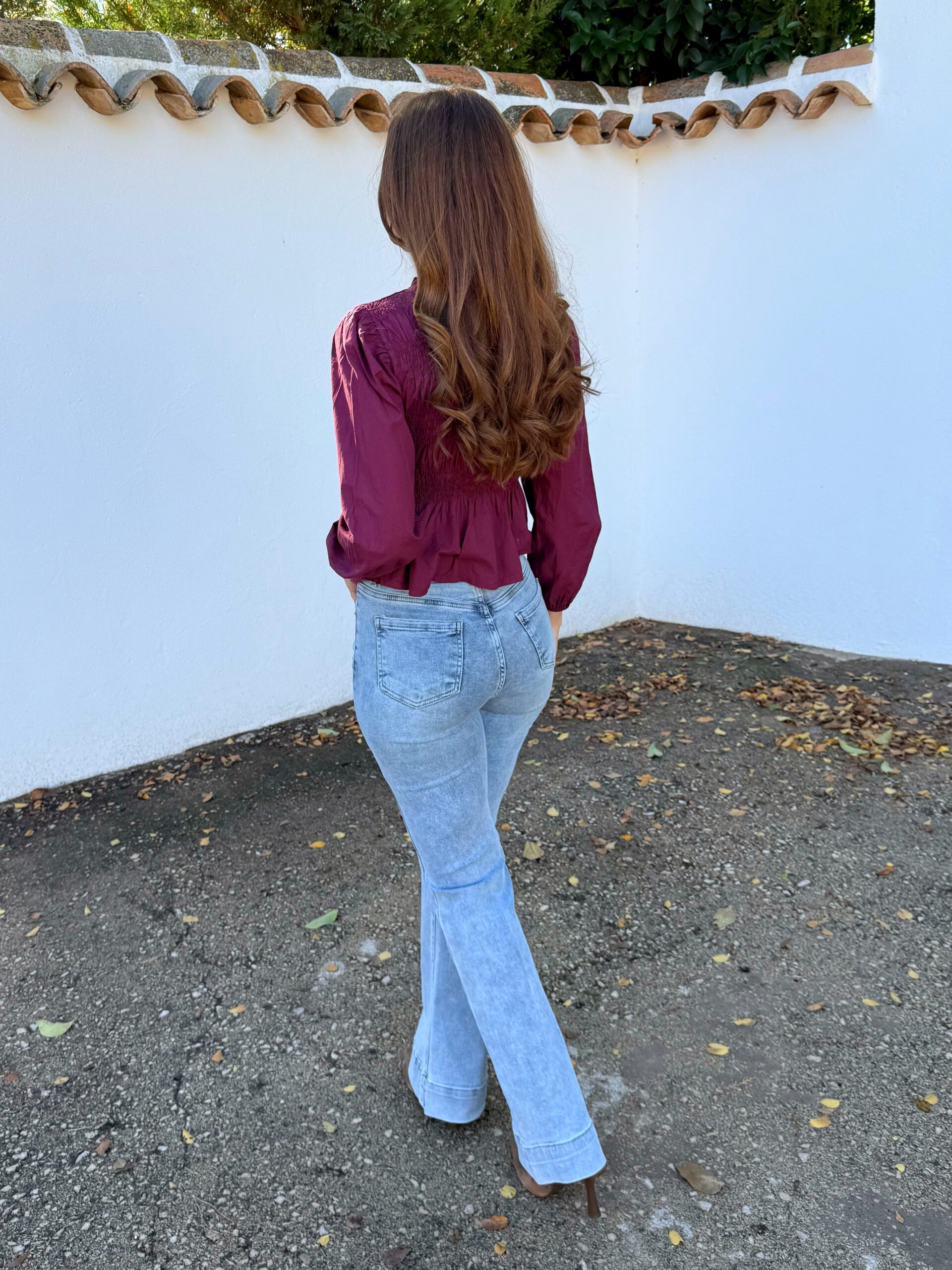 Pantalón Vaquero Claro Campana - Imagen 6