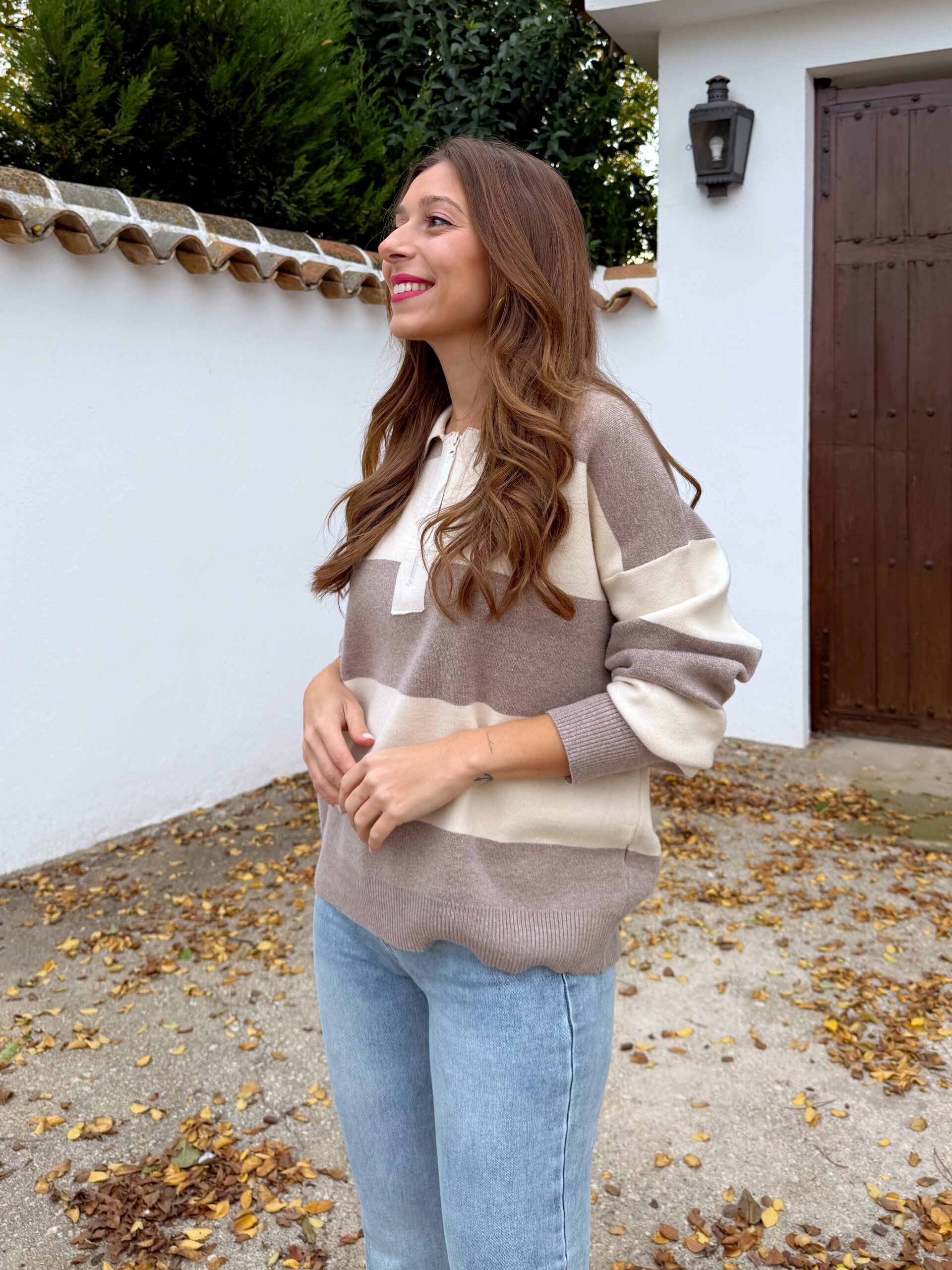 Jersey Polo Juliana Beige - Imagen 4