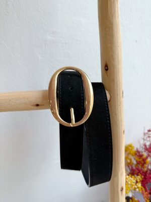 Cinturón Serraje Negro