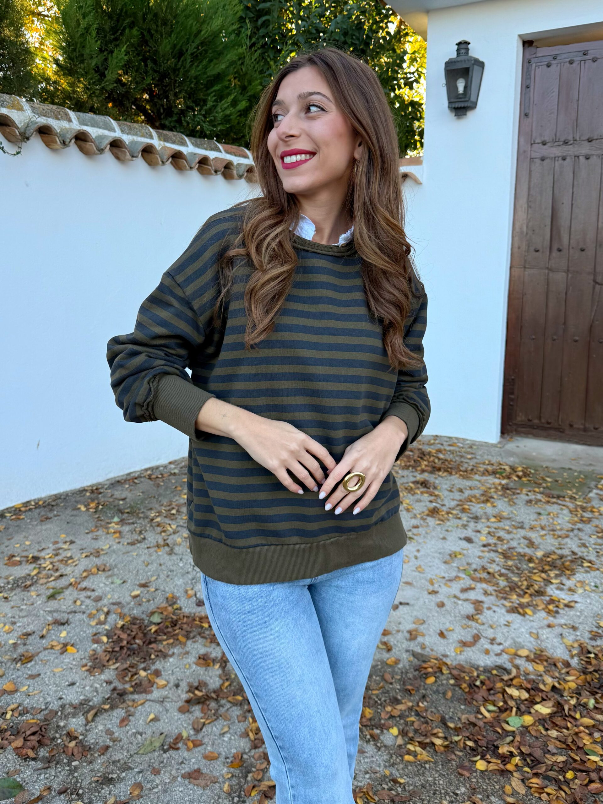 Sudadera Rayas Verde - Imagen 3