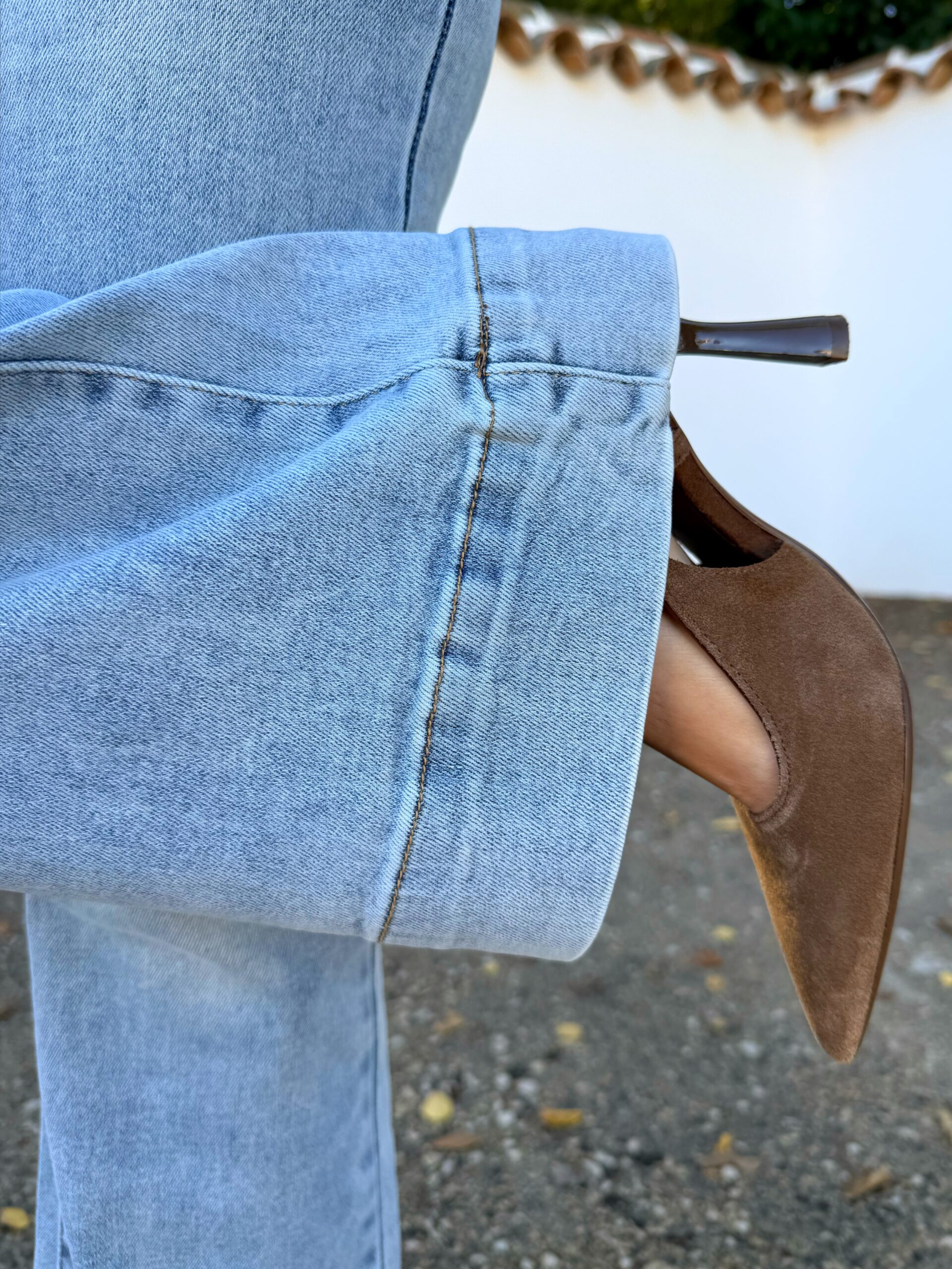 Pantalón Vaquero Claro Campana - Imagen 7