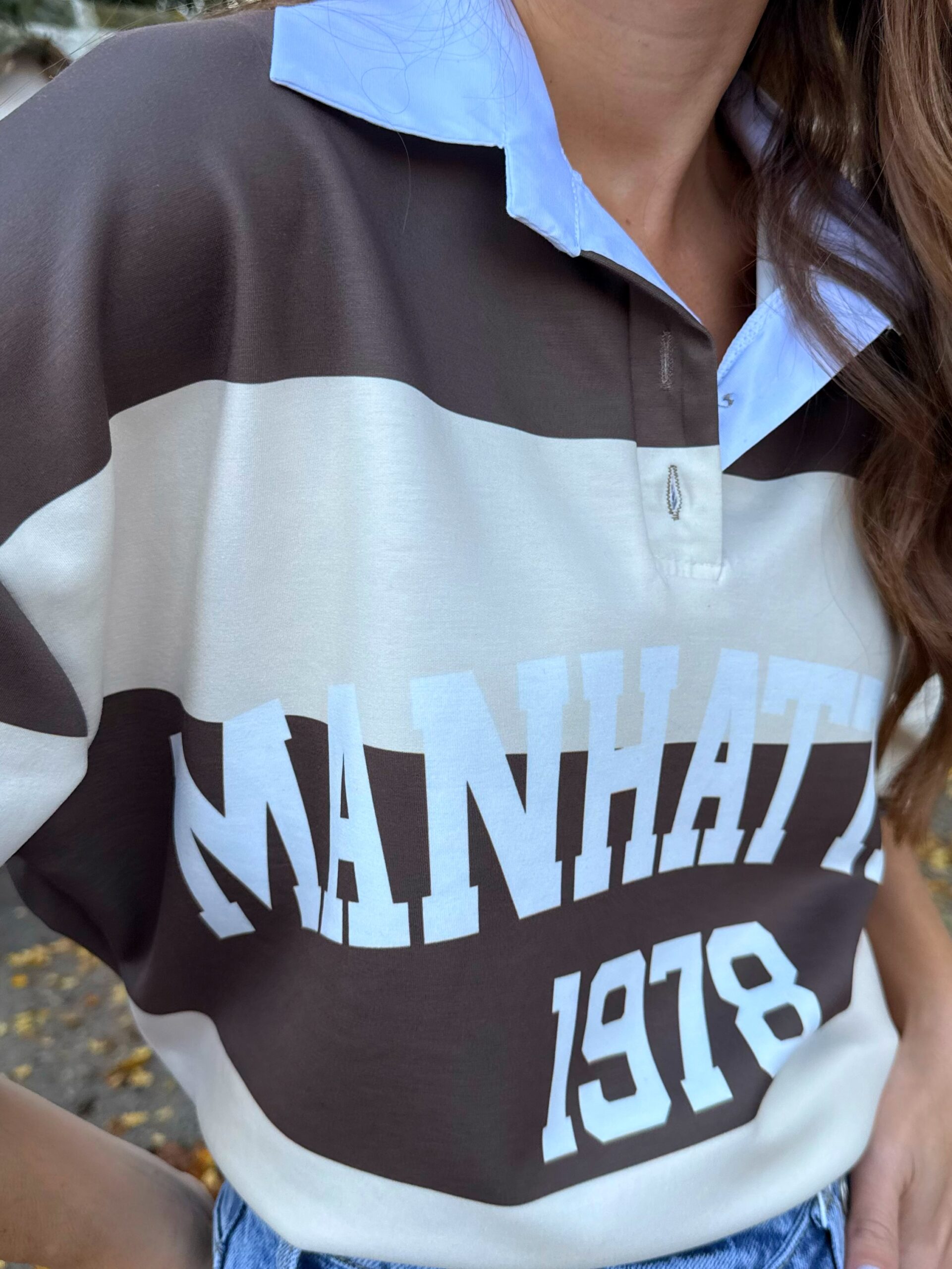 Camiseta Polo Manhattan Vainilla - Imagen 2