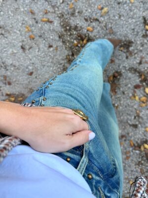 Pantalón Vaquero Tachas - XS