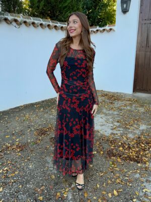 Vestido Tul Luana Negro