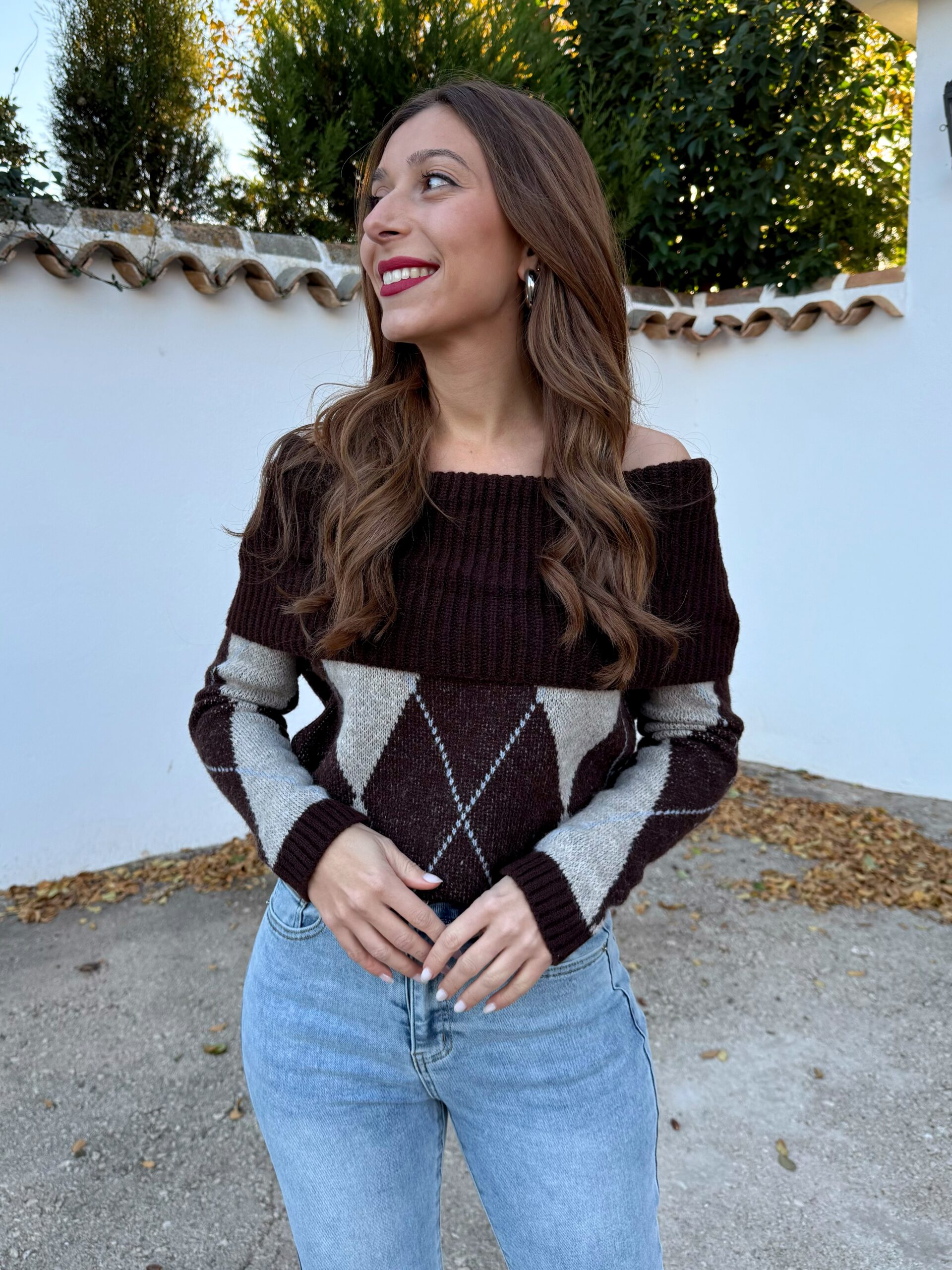 Jersey Rombos Chocolate - Imagen 2