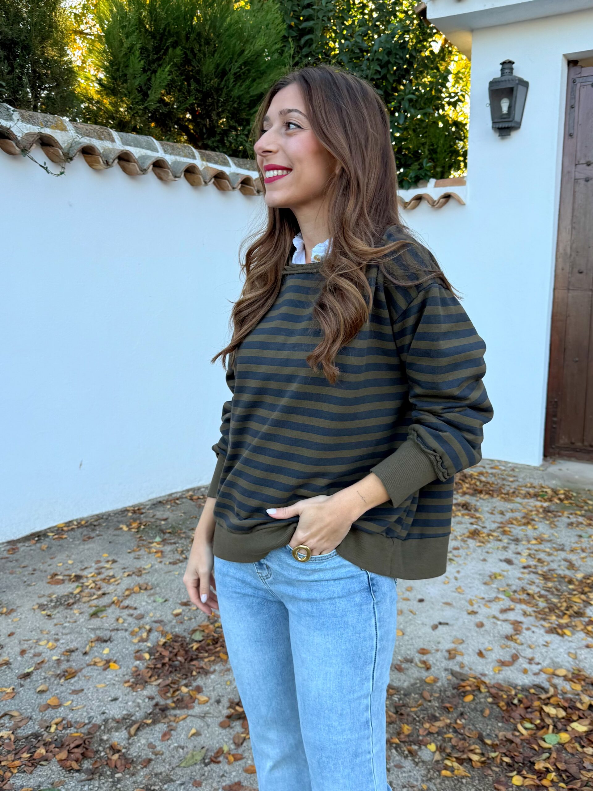 Sudadera Rayas Verde - Imagen 4