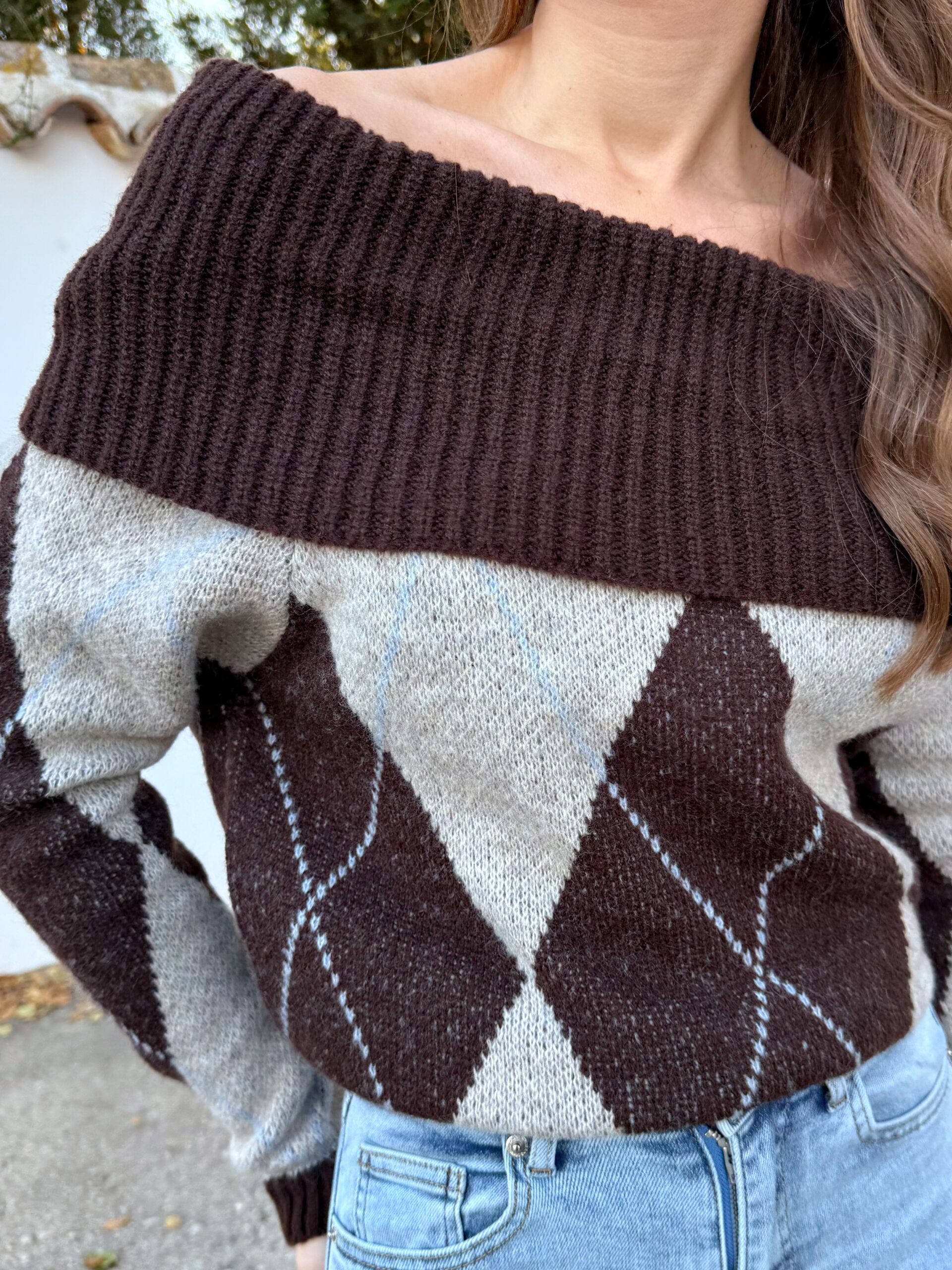 Jersey Rombos Chocolate - Imagen 3