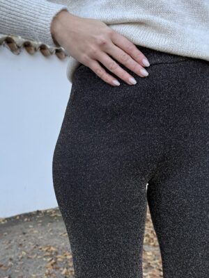 Pantalón Elástico Brillo Dorado