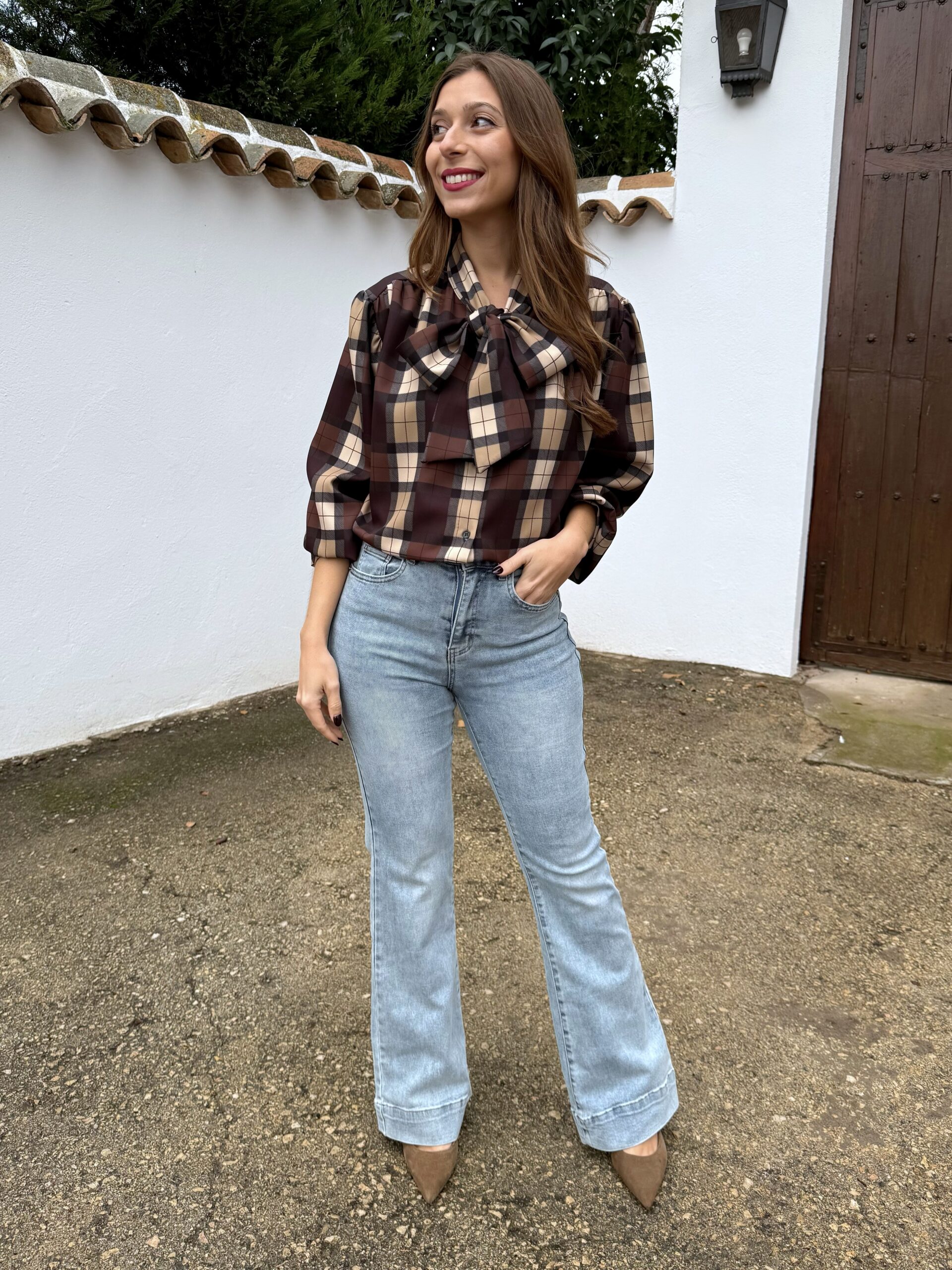 Camisa Lazo Escocia Choco - Imagen 5