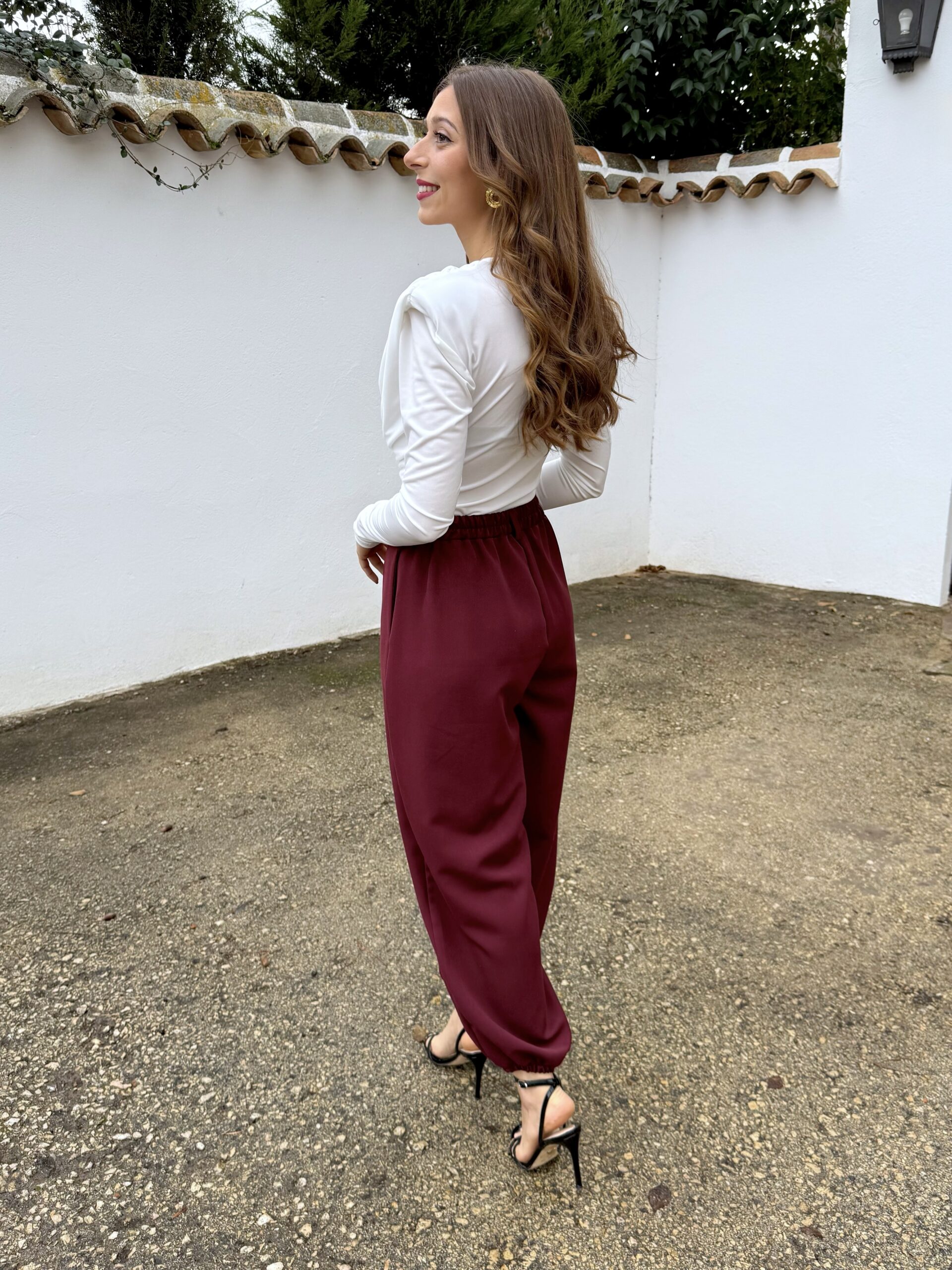 Pantalón Bombacho Burdeos - Imagen 5