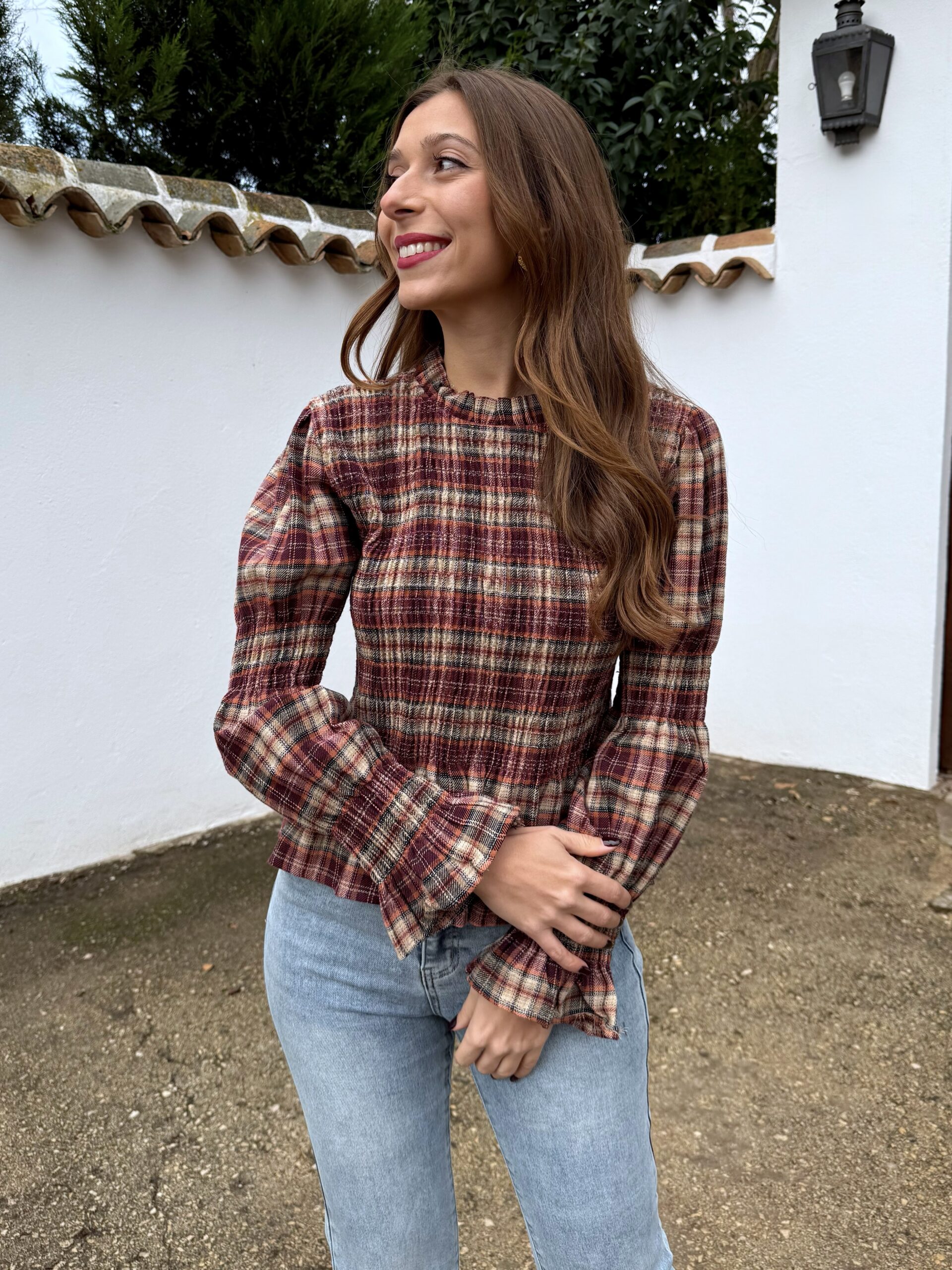 Blusa Liberty Burdeos - Imagen 3