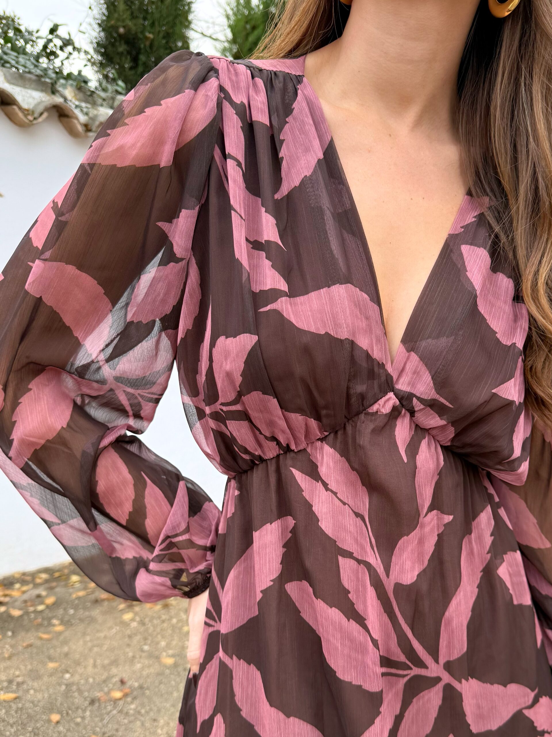 Vestido Carlota Chocolate - Imagen 2