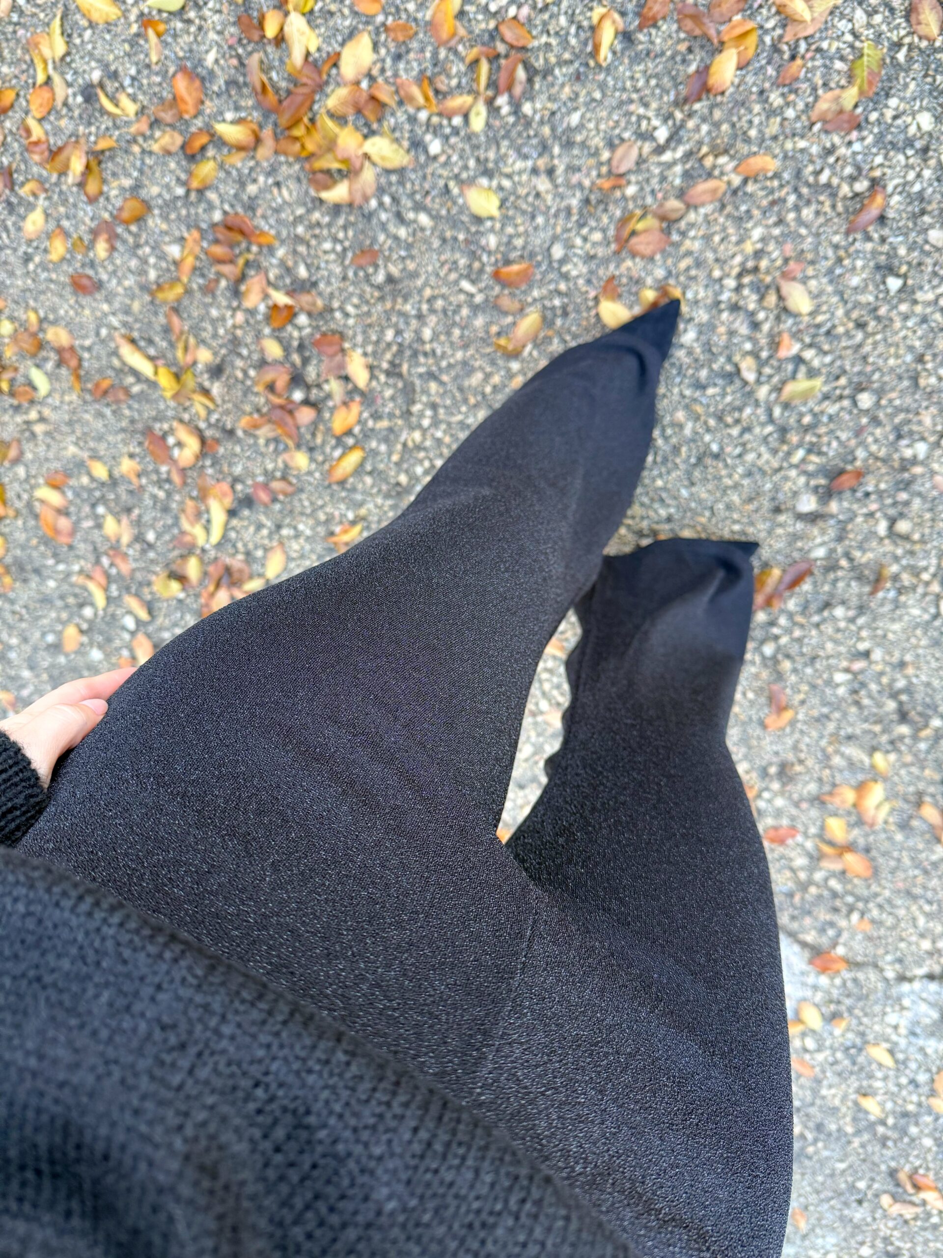 Pantalón Elástico Brillo Negro - Imagen 2