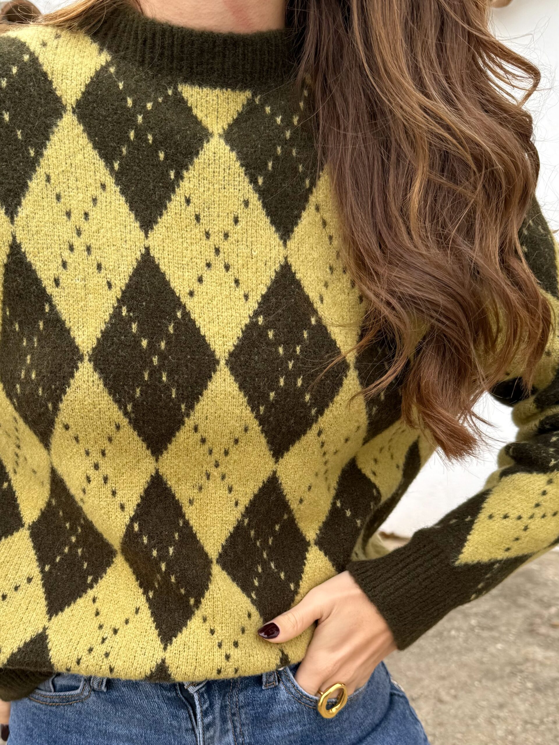 Jersey Rombo Mini Mostaza