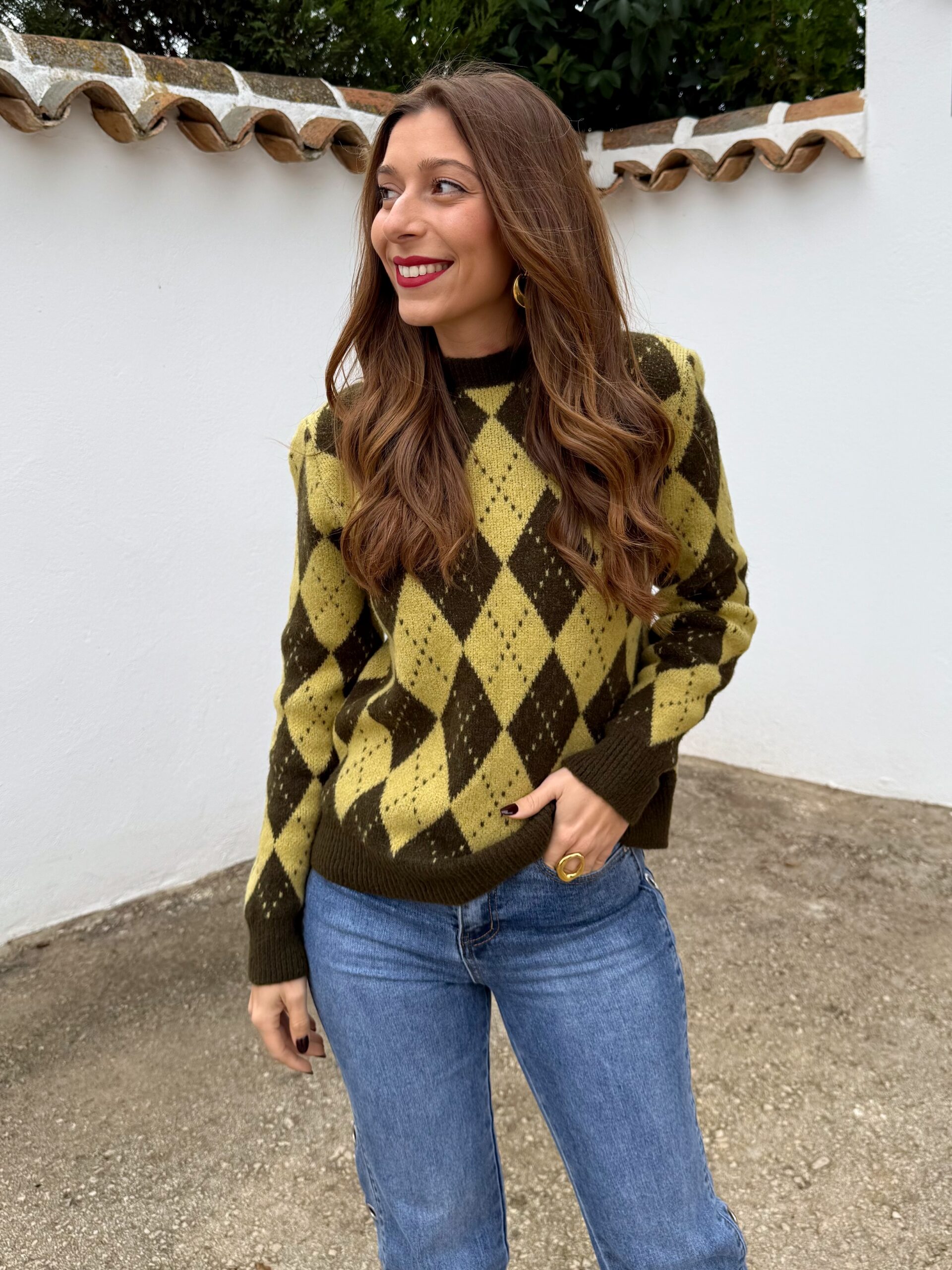 Jersey Rombo Mini Mostaza - Imagen 2