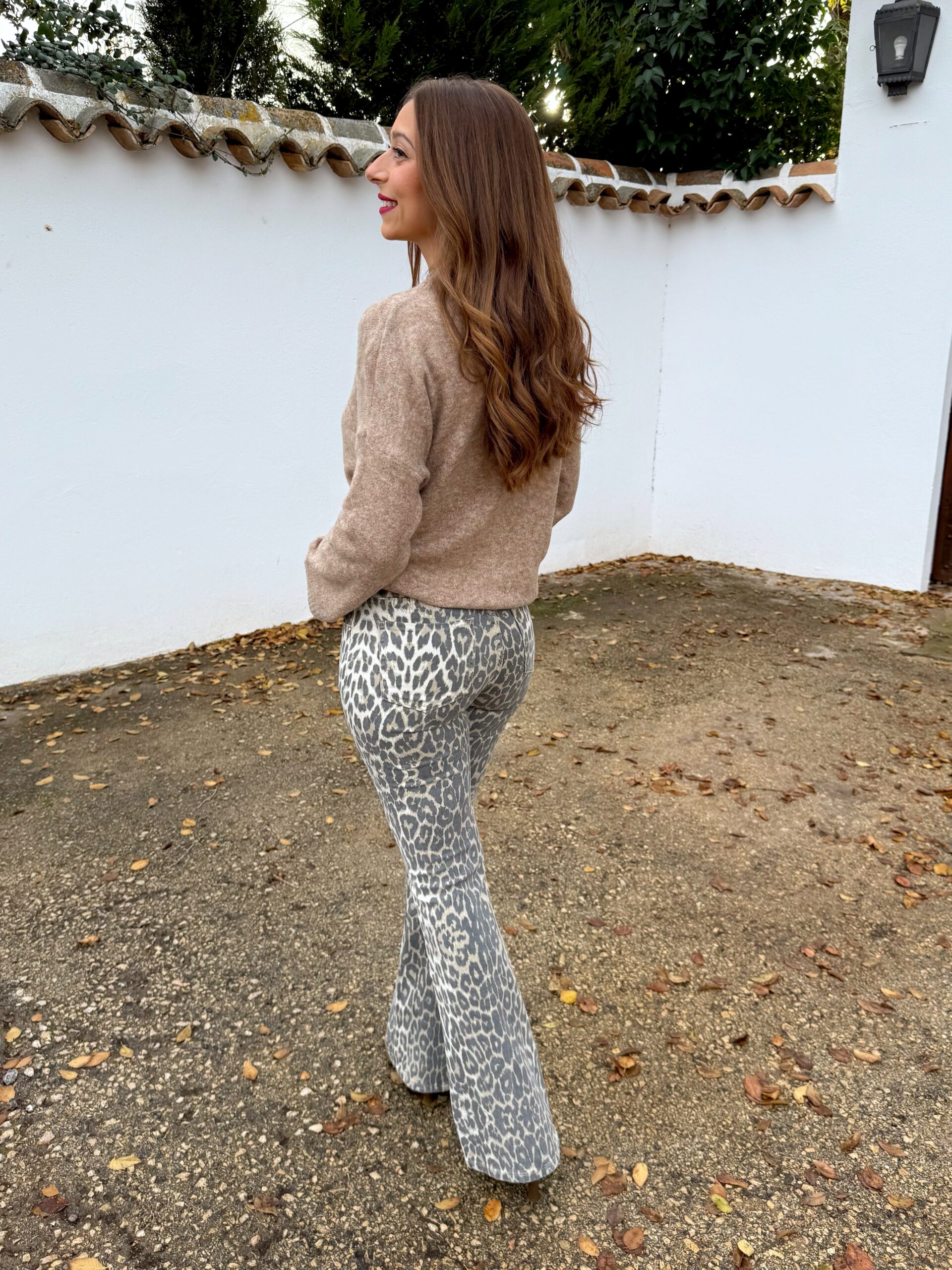 Pantalón Vaquero Leopardo Campana - Imagen 6