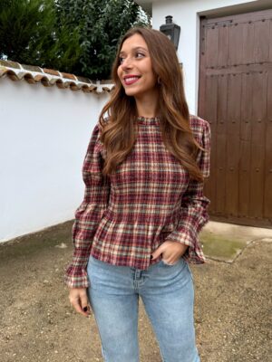 Blusa Liberty Burdeos