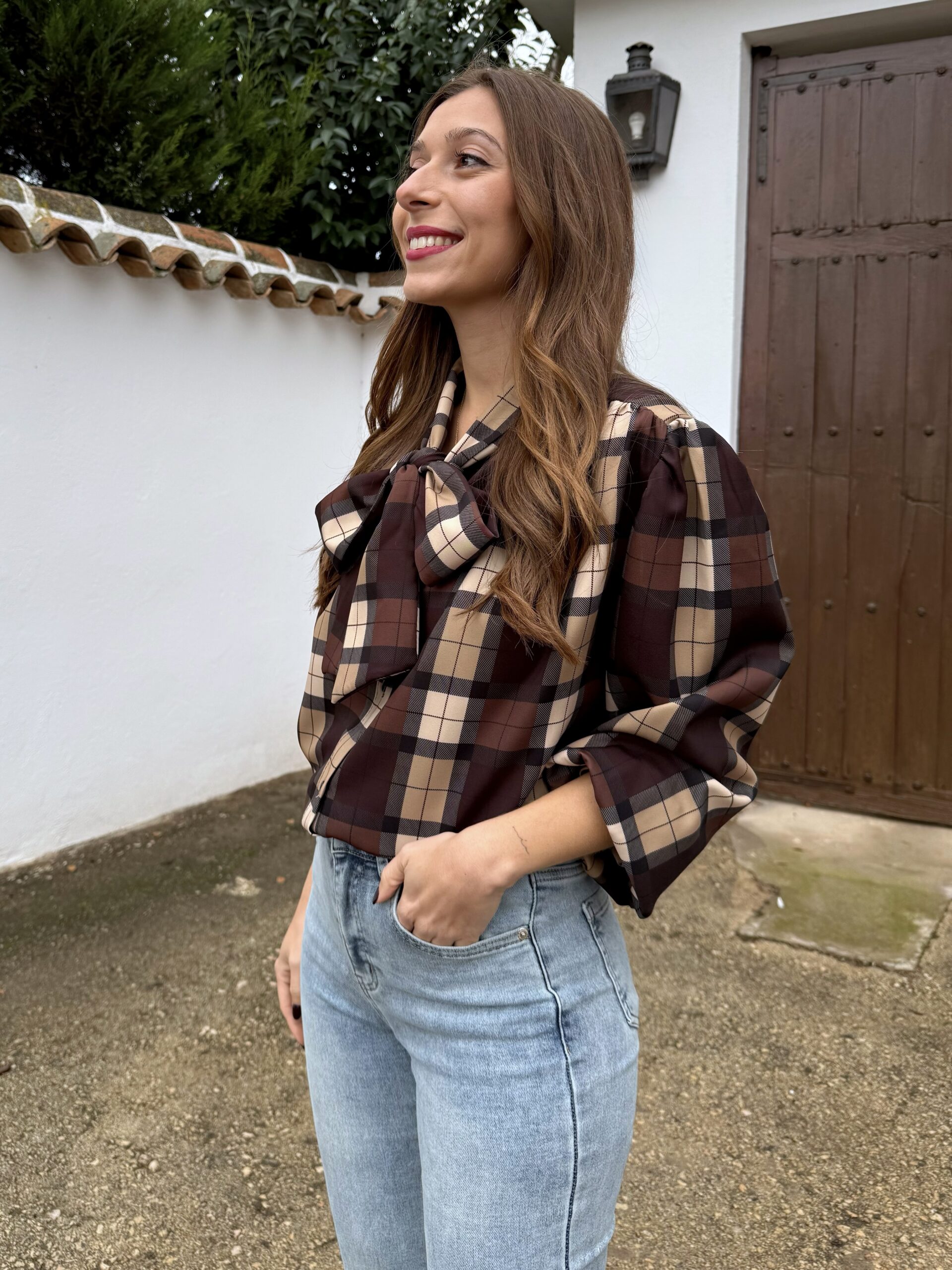 Camisa Lazo Escocia Choco - Imagen 6