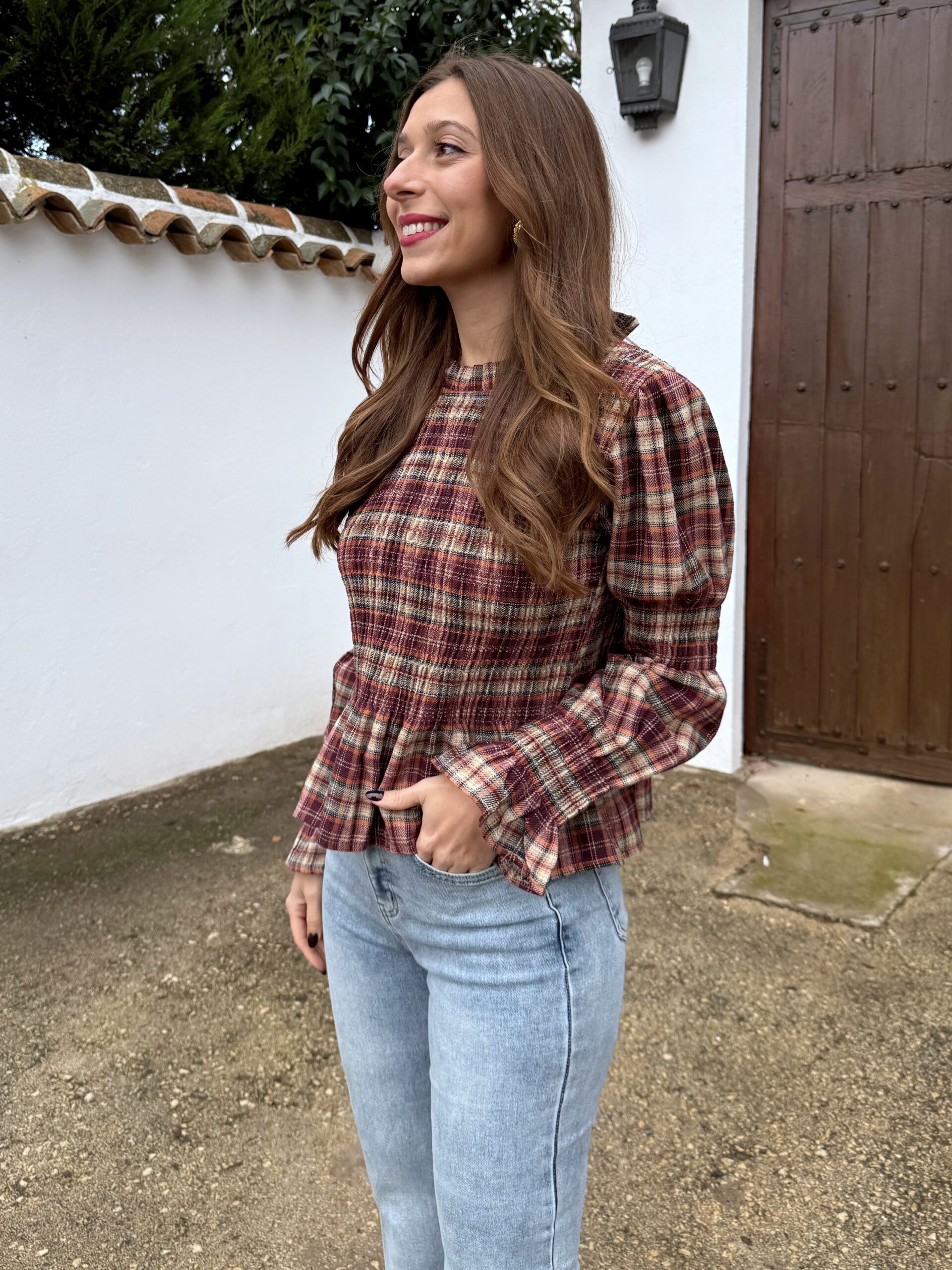 Blusa Liberty Burdeos - Imagen 5