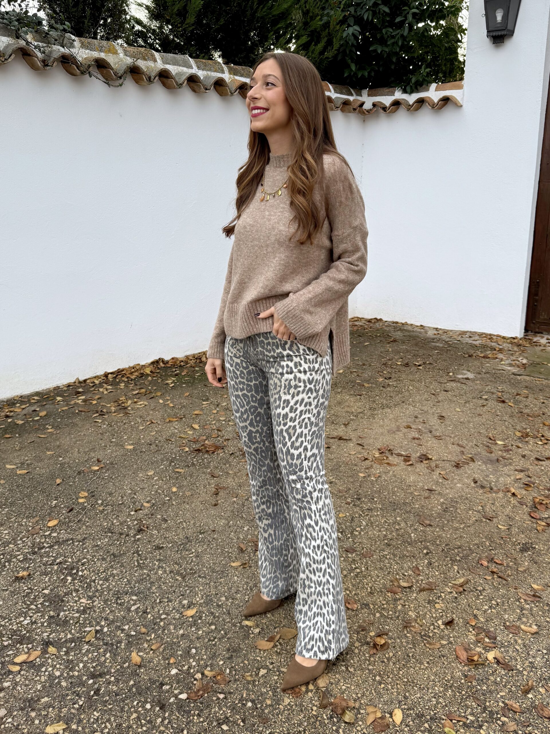 Pantalón Vaquero Leopardo Campana - Imagen 7