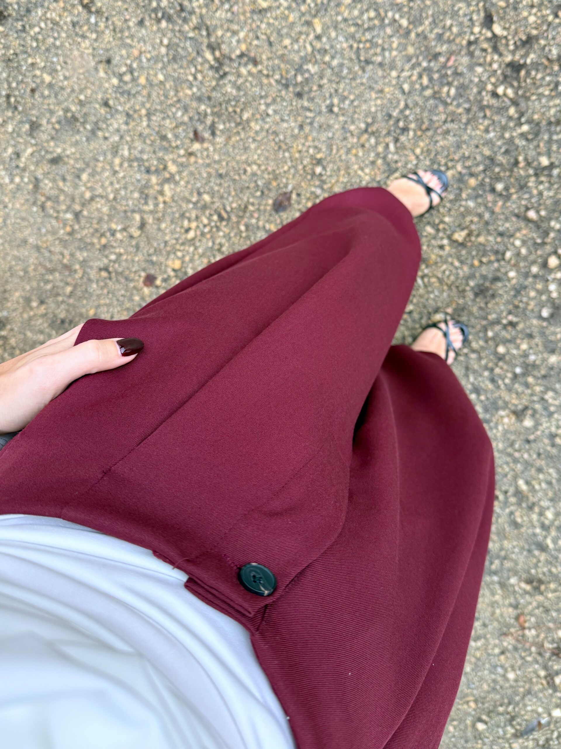 Pantalón Bombacho Burdeos - Imagen 3