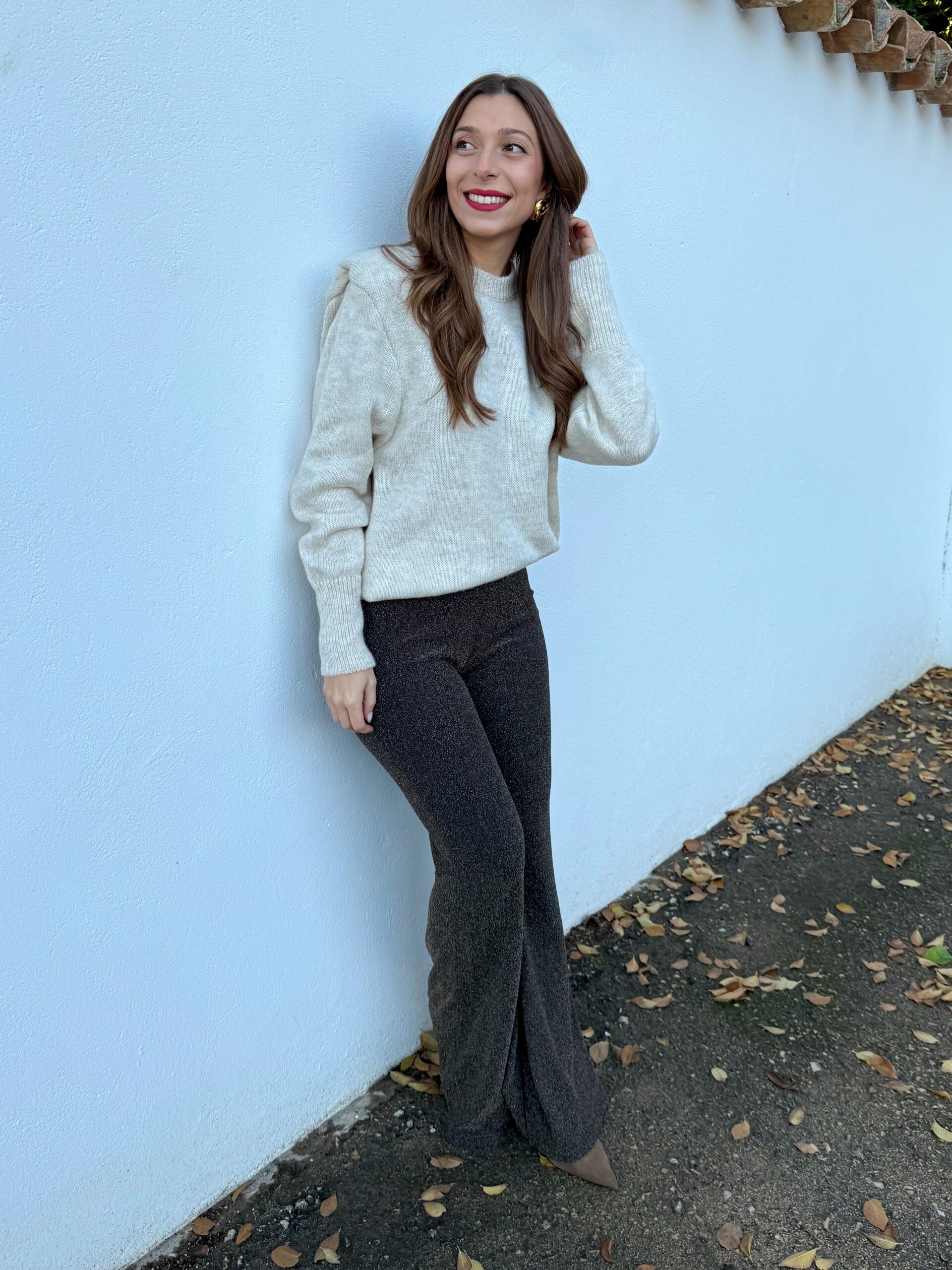 Pantalón Elástico Brillo Dorado - Imagen 5