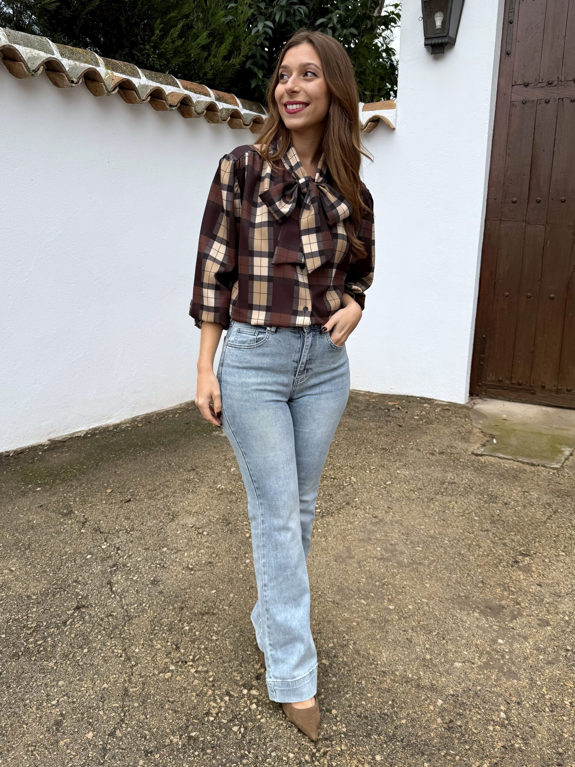 Camisa Lazo Escocia Choco - Imagen 3