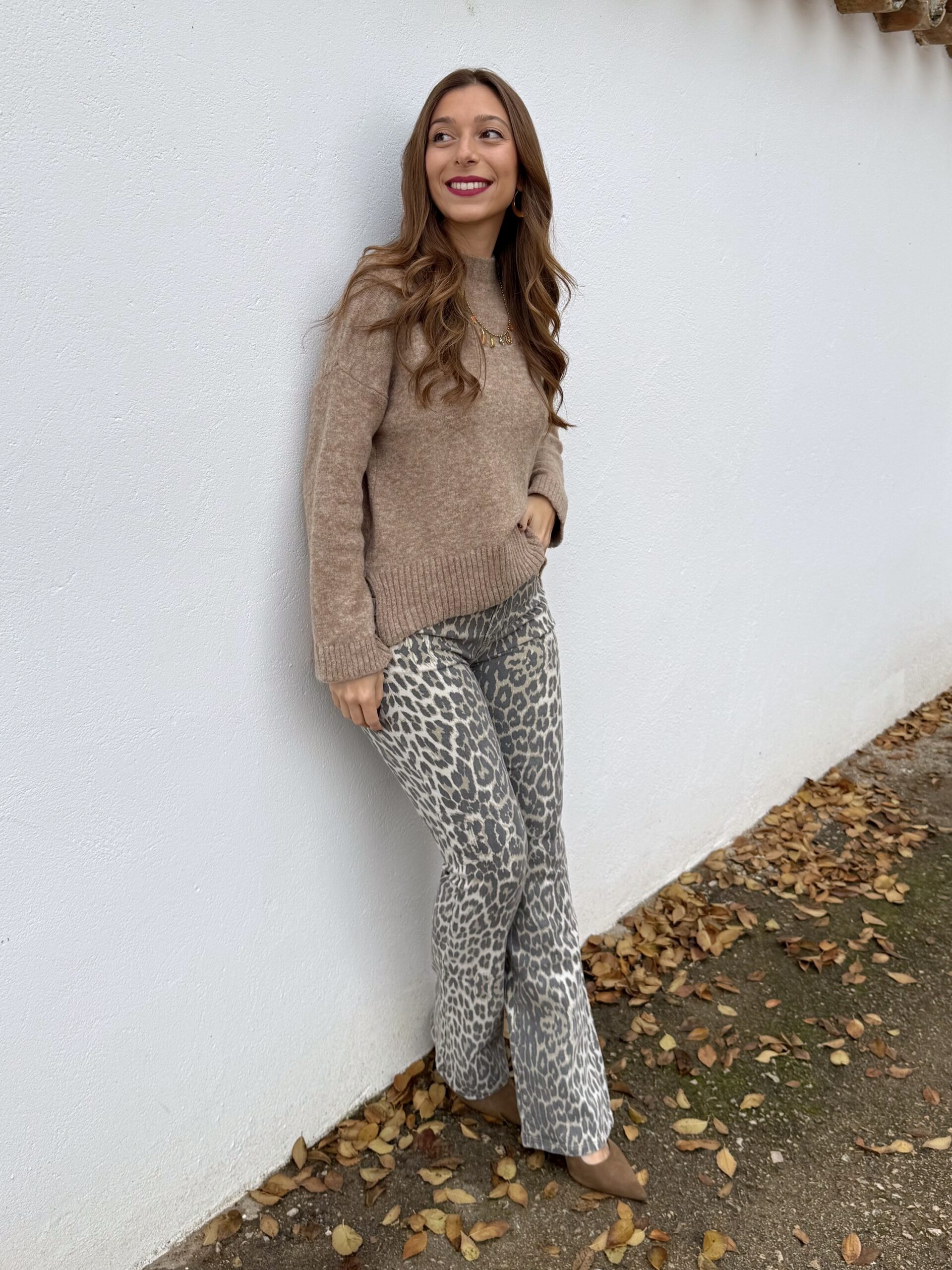 Pantalón Vaquero Leopardo Campana - Imagen 5