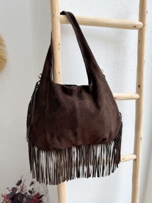 Bolso Gloria Flecos Choco
